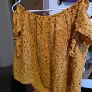 Yellow summer blouse
